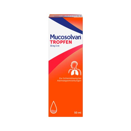 MUCOSOLVAN Tropfen 30 mg/2 ml, 50 ml, mit...