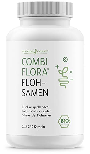 Bio-Flohsamenschalen - 240 Kapseln - 3600 mg...