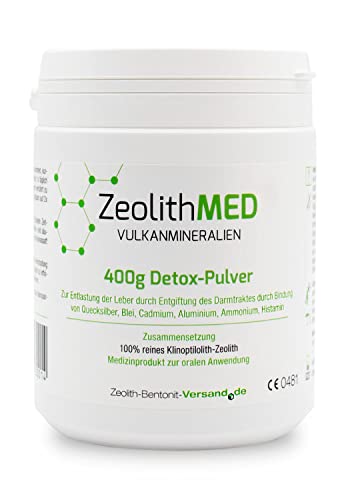 Zeolith MED Detox Pulver 400g, von Ärzten...