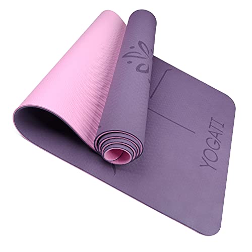 YOGATI Yogamatte rutschfest Schadstofffrei, mit...