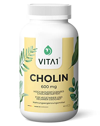 Cholin 600 mg • 60 Kapseln (Monatspackung) •...