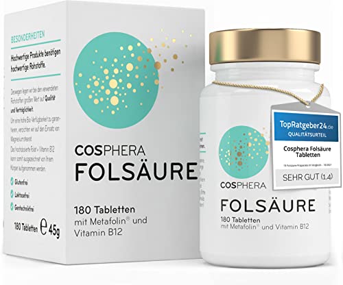 Folsäure Tabletten - Hochdosiert mit 800 μg...