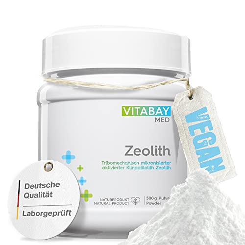 Vitabay Zeolith Pulver 500g VEGAN - Bis zu 95%...