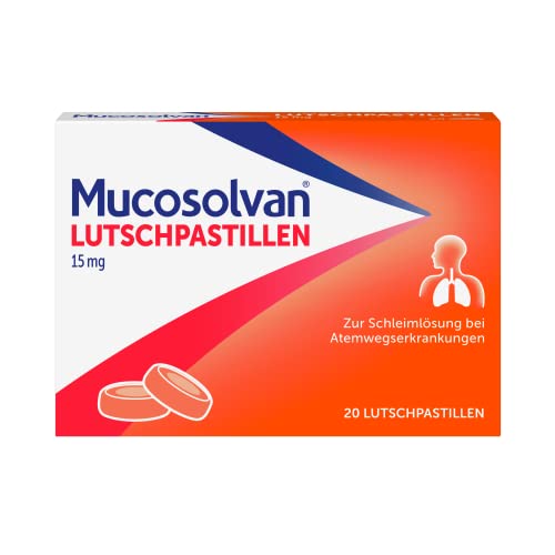 MUCOSOLVAN Lutschpastillen 15 mg, 20 Stück, mit...