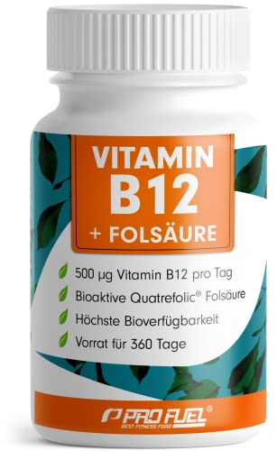 VITAMIN B12 Tabletten 360 Tage Vorrat, optimal...