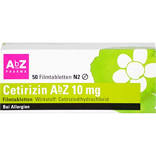 CETIRIZIN AbZ 10 mg Filmtabletten 50 St