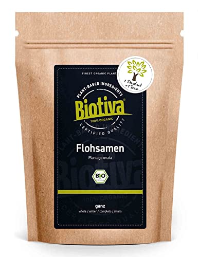 Flohsamen Bio 1kg, ganz - 1000g - 99% Reinheit -...