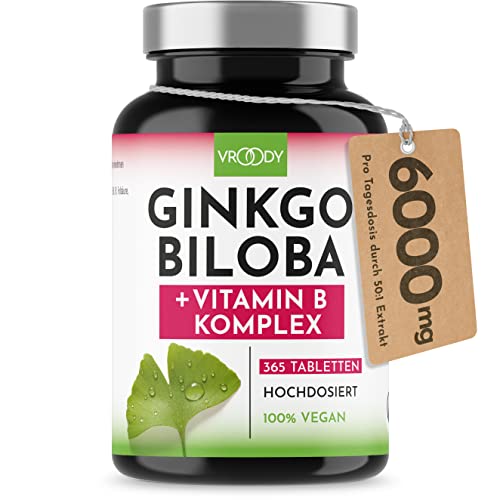 Ginkgo Biloba 6000mg, 365 Stück -...