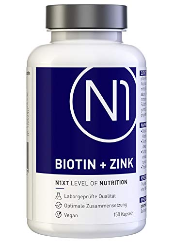 N1 BIOTIN + ZINK - 150 vegane Kapseln für Haut,...