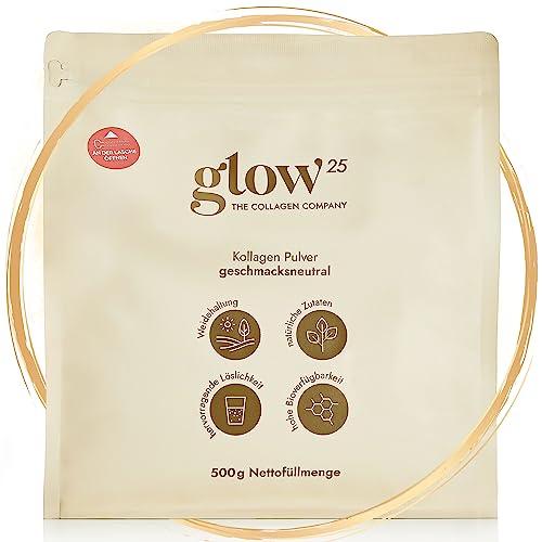 Glow25® Collagen Pulver [500g] - Das Original -...