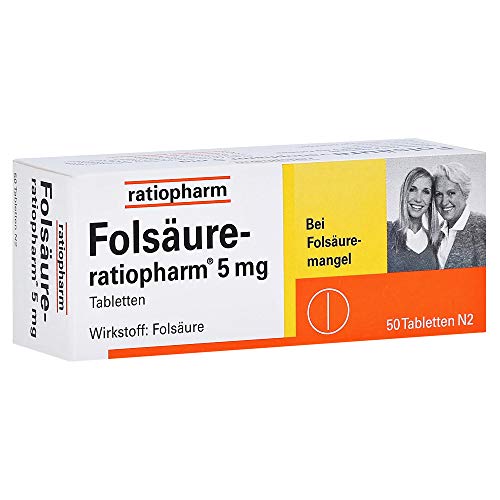 Folsäure-ratiopharm 5 mg Tabletten bei...