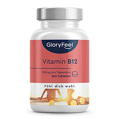 Vitamin B12 Vegan - 200 Tabletten - Premium mit...