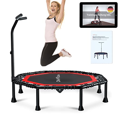 DH FitLife Fitness Trampolin klappbar Leise...