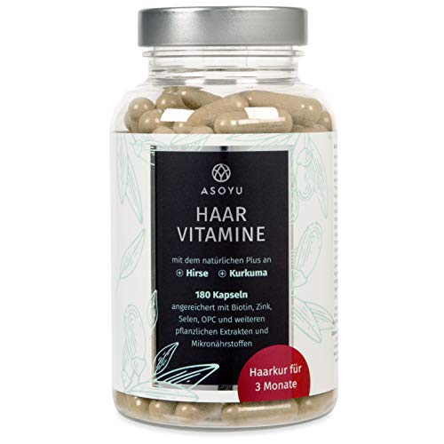 ASOYU Haar-Vitamine - 180 vegane Kapseln (Haarkur...