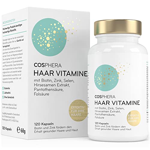 Cosphera Haar-Vitamine - Hochdosiert mit Biotin,...