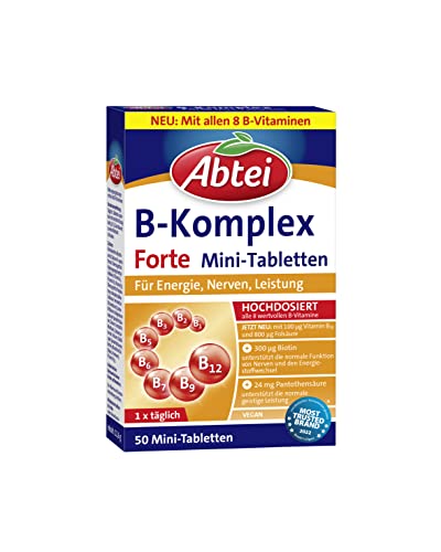 Abtei Vitamin B Komplex Forte - hochdosiert, für...