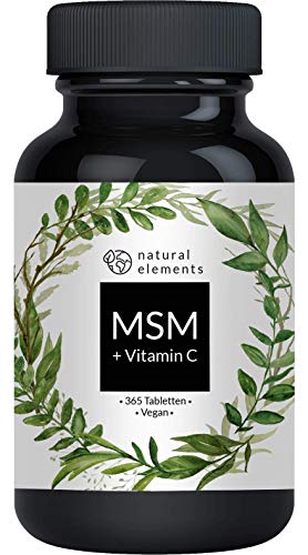 MSM 2000mg mit natürlichem Vitamin C - 365...