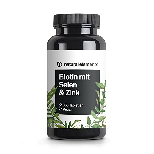 Biotin + Selen + Zink für Haut, Haare & Nägel -...