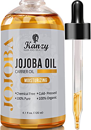 Kanzy Jojobaöl Bio Kaltgepresst 100% Rein Gold...