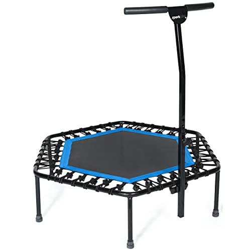 SportPlus Fitness-Trampolin, Ø 126cm, leise...