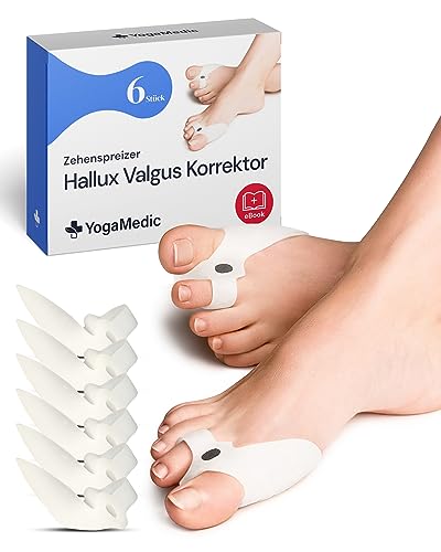 YogaMedic Hallux Valgus Zehenspreizer 6x...