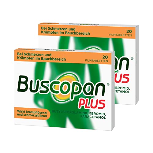 Buscopan PLUS Filmtabletten 2 x 20 Stück mit...