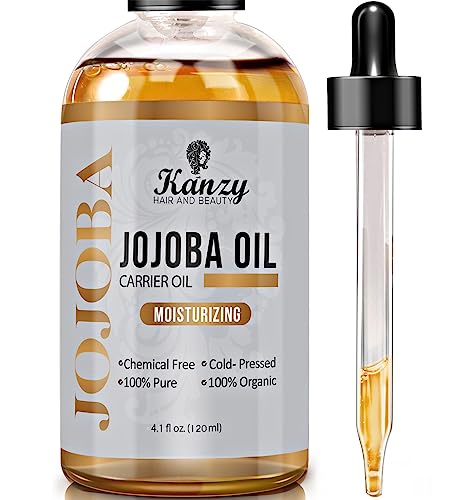 Kanzy Jojobaöl Bio Kaltgepresst 100% Rein Gold...