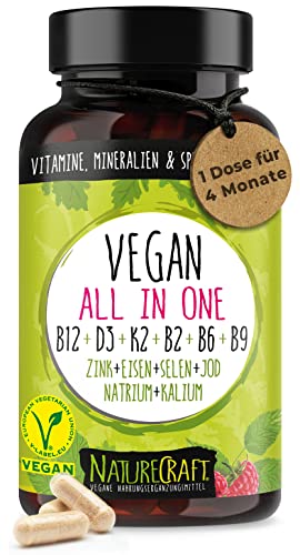 Vegan All-in-One - Vitamin B12+D3+K2+B2+B6+B9...