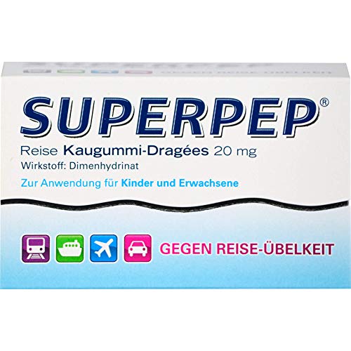 SUPERPEP Reise Kaugummi Dragees 20 mg 20 St