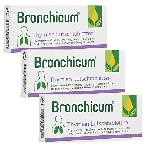 Bronchicum Thymian Lutschtabletten | Sparset mit 3...