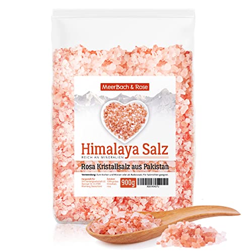 Himalaya Salz, rosa Kristallsalz, 900g grobes Salz...