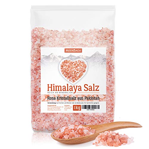 Himalaya Salz, rosa Kristallsalz, 1kg grobes Salz...