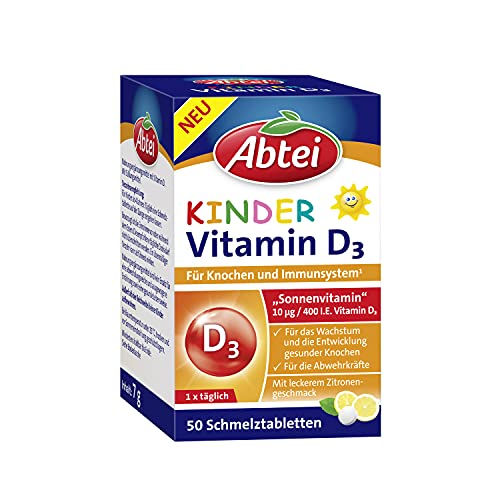 Abtei Kinder Vitamin D3 - für Knochen und...