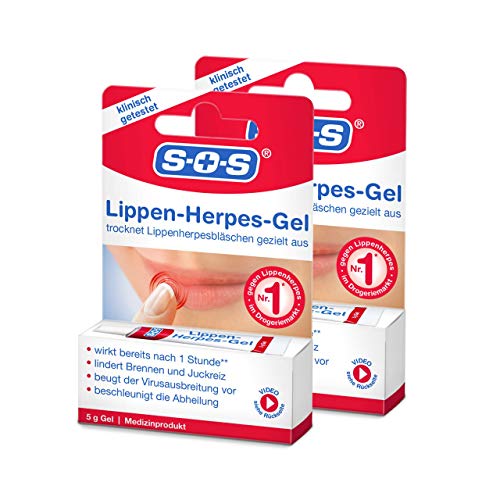 SOS Lippen Herpes Gel | Bei Lippenherpes Bläschen...