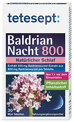 tetesept Baldrian 800 Nacht – für natürlichen...