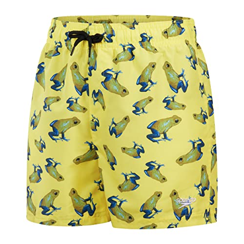 Speedo Jungen Printed 13' Wassershort, Gelb/Blau,...
