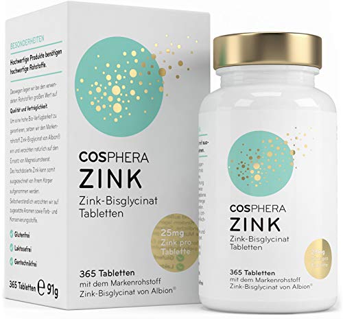 Zink Tabletten - Hochdosiert mit Markenrohstoff -...