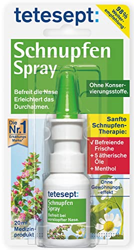 tetesept Schnupfen Spray – Nasenspray mit 5...