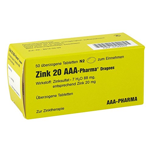 Zink 20 AAA-Pharma Dragees