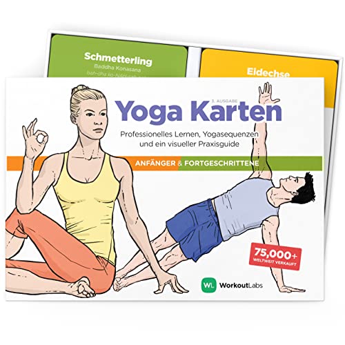 WorkoutLabs Plastik-Yoga-Karten mit...