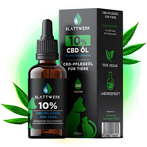 Blattwerk 10% CBD Öl für Hunde & Katzen - FÜR...