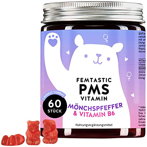 PMS Gummies - Mönchspfeffer, Vitamin B6 & Dong...