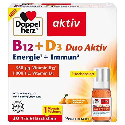 Doppelherz B12 + D3 Duo Aktiv - Hochdosiert mit...