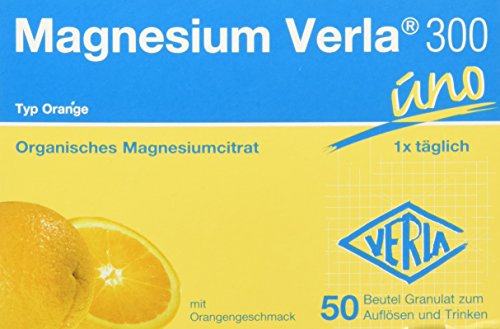 Magnesium Verla Granulat 300 mg orange , 50 Stück