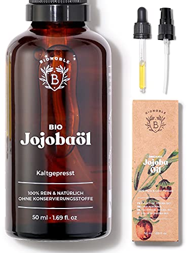 Bionoble Jojobaöl Bio 50ml - 100% Rein,...